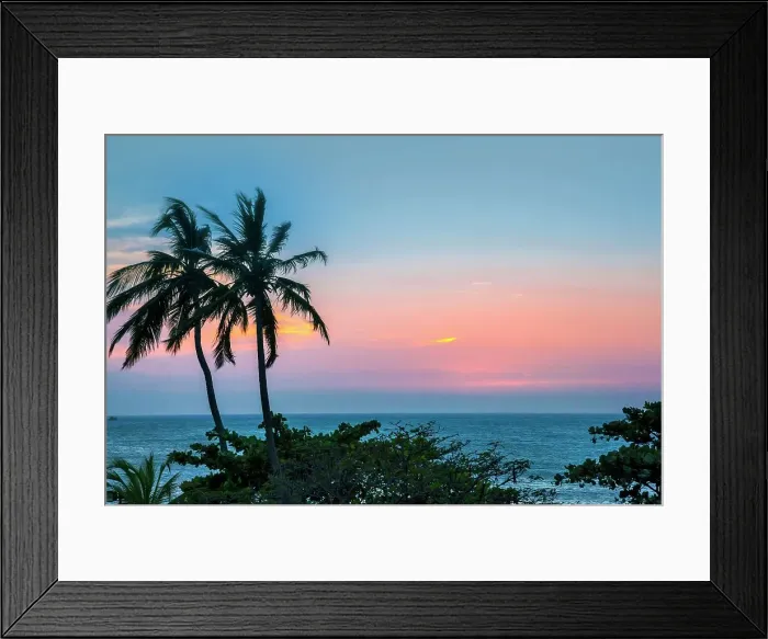 Framed Print : Colombia, Santa Marta, palm trees at beach Framed Print : Colombia, Santa Marta, palm trees at beach