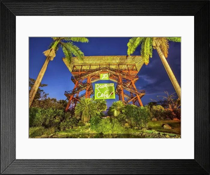 Framed Print : Colombia, Quindio Montenegro, Coffee Park Bamboo Structure at Main Entrance Framed Print : Colombia, Quindio Montenegro, Coffee Park Bamboo Structure at Main Entrance