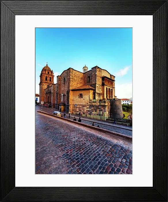 Framed Print : Peru, Cuzco, Santo Domingo church adjacent Templo del Sol