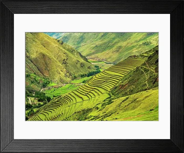 Framed Print : Peru, Pisac Ruins and Sacred valley Framed Print : Peru, Pisac Ruins and Sacred valley