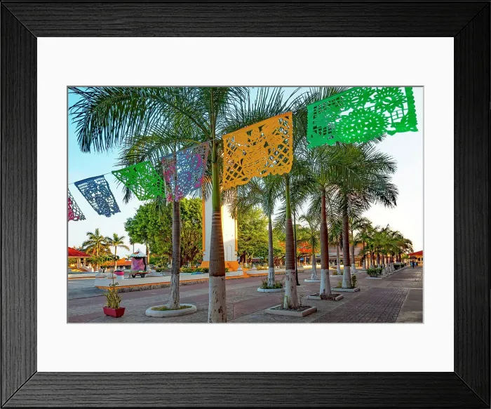 Framed Print : Mexico, Quintana Roo, Cozumel Main Square