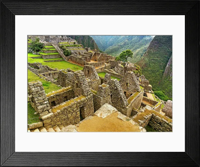Framed Print : Peru, Machu Picchu ruins of the city Framed Print : Peru, Machu Picchu ruins of the city