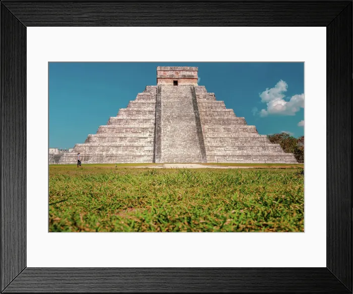 Framed Print : Mexico, Quintana Roo, El Castillo Pyramid in Chichen Itza archeological site Framed Print : Mexico, Quintana Roo, El Castillo Pyramid in Chichen Itza archeological site