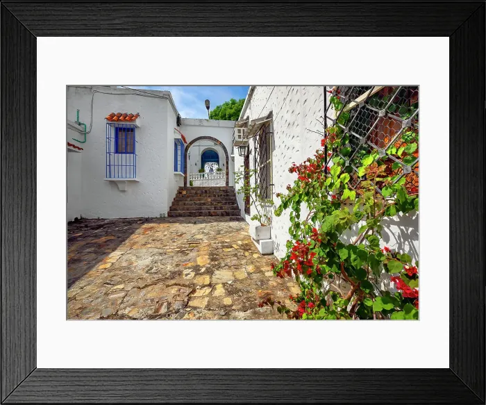 Framed Print : Colombia, Doradal, La Aldea, Santorini Replica Framed Print : Colombia, Doradal, La Aldea, Santorini Replica