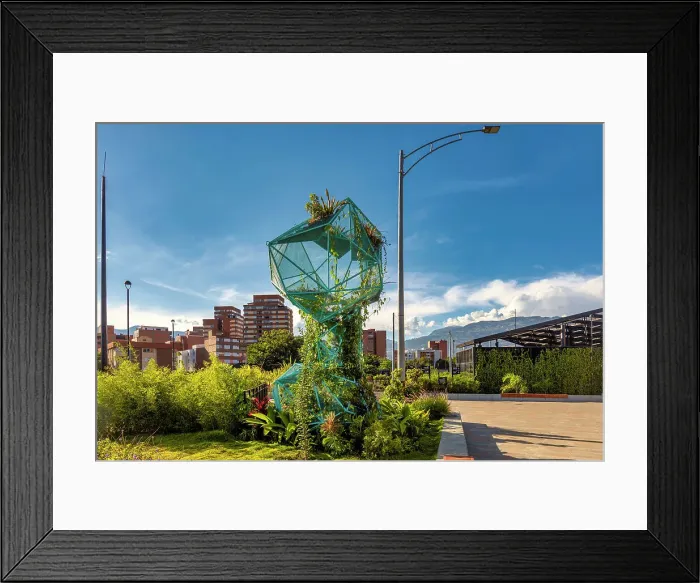 Framed Print : Colombia, Medellin, Parques del Rio, Riverwalk Framed Print : Colombia, Medellin, Parques del Rio, Riverwalk