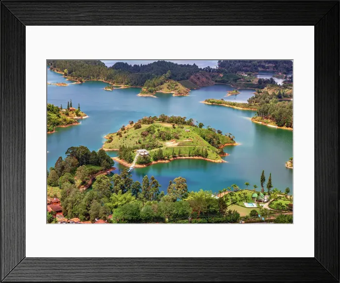 Framed Print : Colombia, Guatape, Reservoir Framed Print : Colombia, Guatape, Reservoir