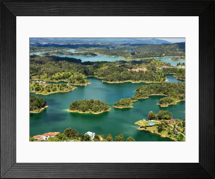 Framed Print : Colombia, Guatape, Reservoir Framed Print : Colombia, Guatape, Reservoir