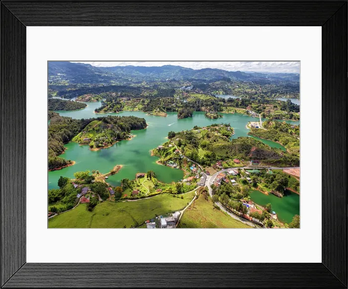 Framed Print : Colombia, Guatape, Reservoir Framed Print : Colombia, Guatape, Reservoir