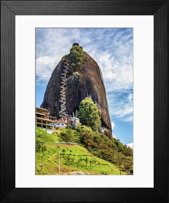 Framed Print : Colombia, Guatape, Penon de Guatape Framed Print : Colombia, Guatape, Penon de Guatape