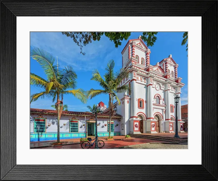 Framed Print : Colombia, Antioquia, Guatape, Nuestra Senora del Carmen church Framed Print : Colombia, Antioquia, Guatape, Nuestra Senora del Carmen church