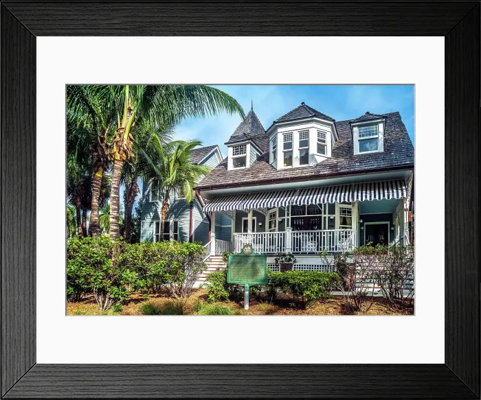 Framed Print : Florida, Palm Beach, Sea Gull Cottage at The Royal Poinciana Chapel, Palm Beach's oldest house, next to the Flagler Museum Framed Print : Florida, Palm Beach, Sea Gull Cottage at The Royal Poinciana Chapel, Palm Beach's oldest house, next to the Flagler Museum