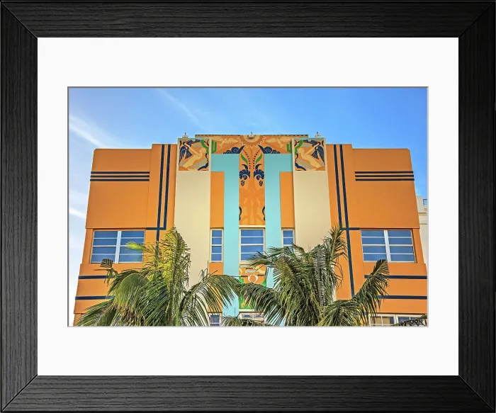 Framed Print : Florida, South Beach, Art Deco building on Ocean Drive Framed Print : Florida, South Beach, Art Deco building on Ocean Drive