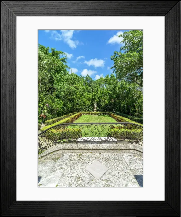 Framed Print : Florida, Miami, Villa Vizcaya, gardens Framed Print : Florida, Miami, Villa Vizcaya, gardens