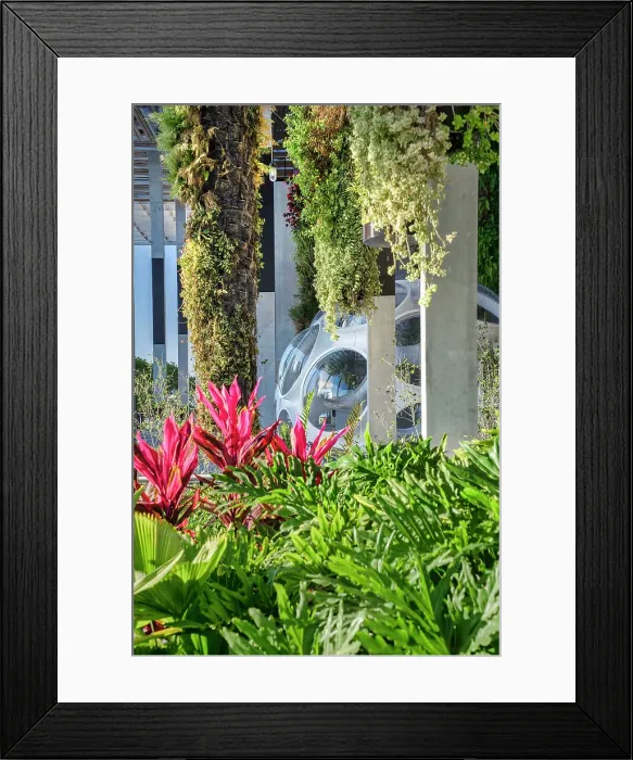 Framed Print : Florida, Downtown Miami, Perez Art Museum, Contemporary Art Museum, exterior, Buckminster Fuller, Fly's Eye Dome