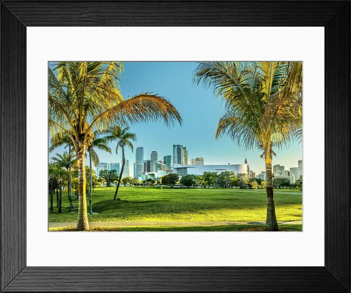 Framed Print : Florida, Downtown Miami, Museum Park by the Perez Art Museum Framed Print : Florida, Downtown Miami, Museum Park by the Perez Art Museum