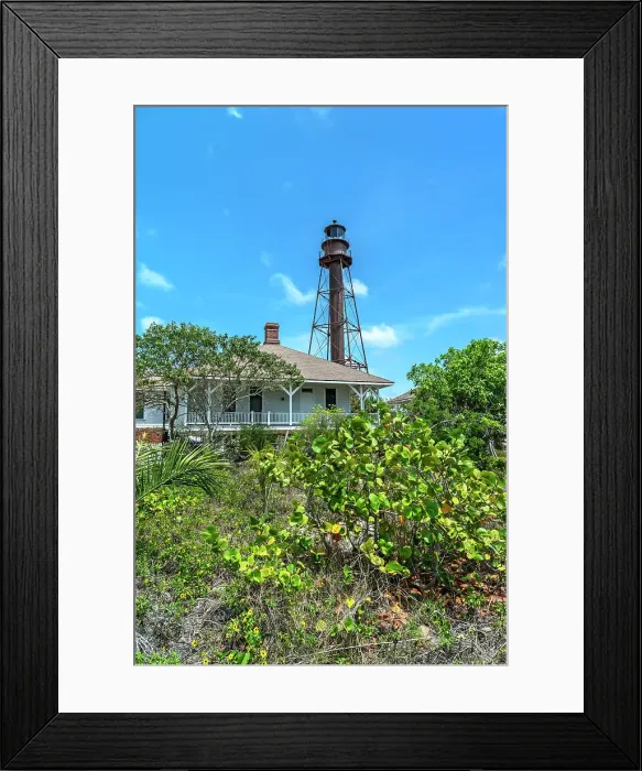 Framed Print : Florida, Sanibel Island, Lighthouse