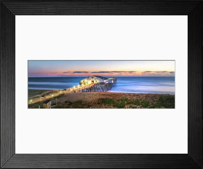 Framed Print : North Carolina, Outer Banks, Kitty Hawk Pier Framed Print : North Carolina, Outer Banks, Kitty Hawk Pier