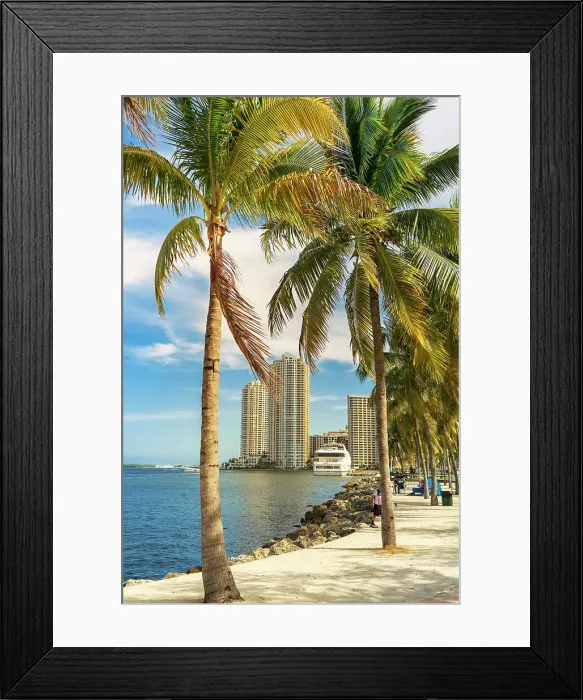 Framed Print : Florida, Miami, Downtown Miami, Bayfront Park overlooking Biscayne Bay, near Bayside Marketplace Framed Print : Florida, Miami, Downtown Miami, Bayfront Park overlooking Biscayne Bay, near Bayside Marketplace