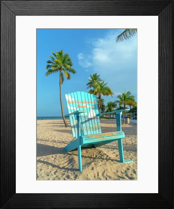 Framed Print : Florida, South Florida, Fort Lauderdale, Beach near Las Olas Boulevard Framed Print : Florida, South Florida, Fort Lauderdale, Beach near Las Olas Boulevard
