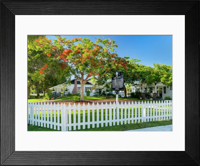 Framed Print : Florida, South Florida, Delray Beach, Cason Cottage House Museum Framed Print : Florida, South Florida, Delray Beach, Cason Cottage House Museum