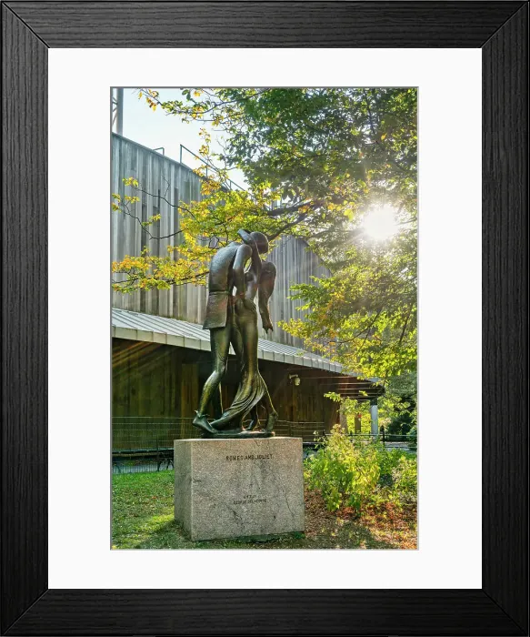 Framed Print : New York City, Manhattan, Central Park, Delacorte Theater, statue of Romeo & Juliet Framed Print : New York City, Manhattan, Central Park, Delacorte Theater, statue of Romeo & Juliet