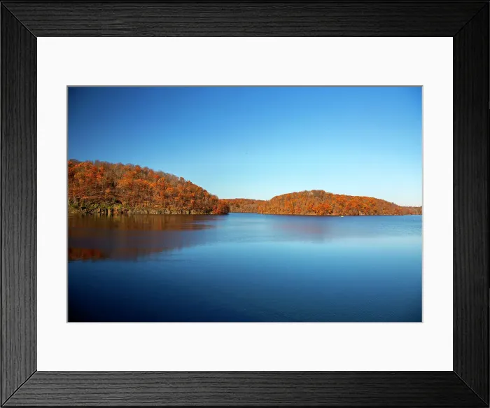 Framed Print : NY, Westchester, Croton on Hudson, Hudson River