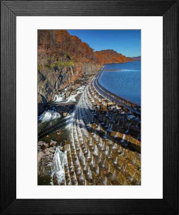 Framed Print : NY, Westchester, Croton on Hudson, New Croton Dam Framed Print : NY, Westchester, Croton on Hudson, New Croton Dam