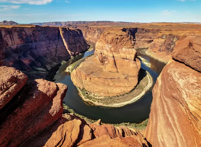 Framed Print : Arizona, Horseshoe Bend, Beautifull Sandstone Patterns