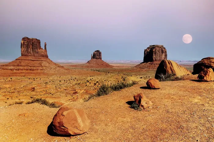 Framed Print : Arizona, Monument Valley, East, West & Merrick Butte
