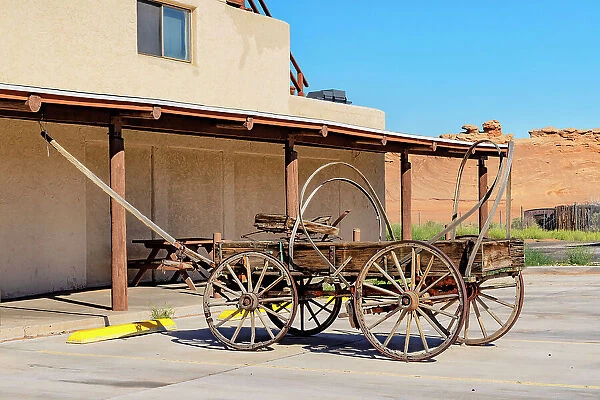 Arizona, Page, Big Lake Trading Post, Horse Carriage Detail