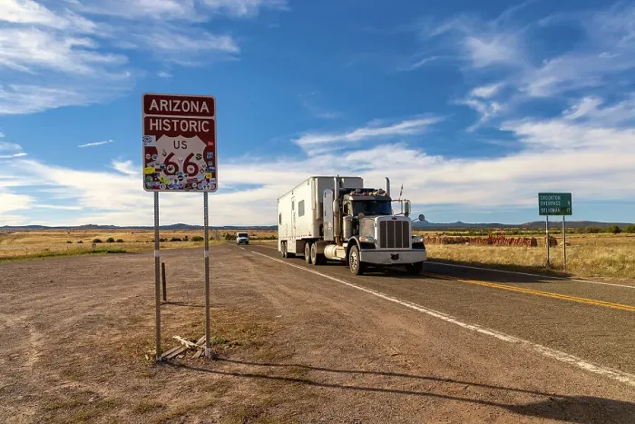 Framed Print : Arizona, Route 66, road