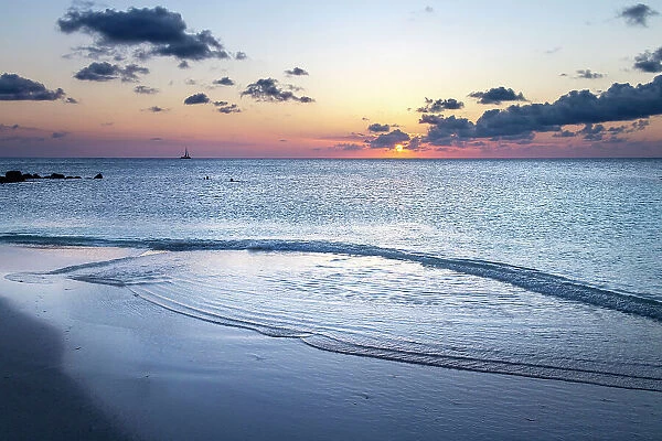 Aruba, Juanita Beach, Sunset Scene