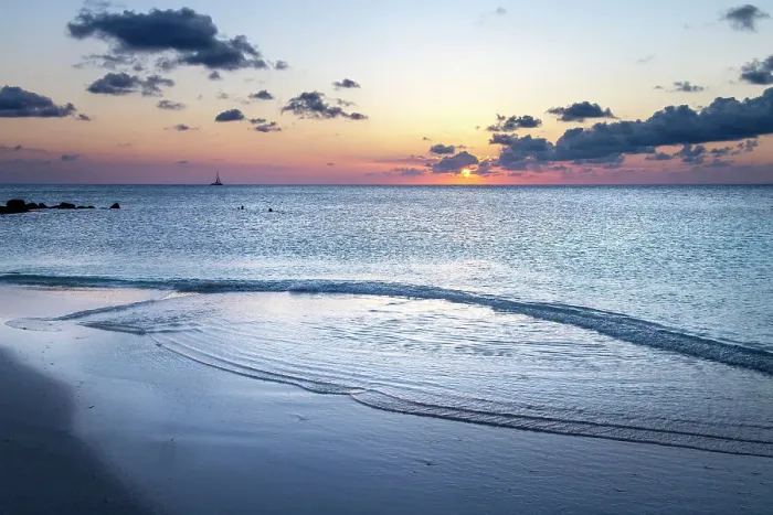 Framed Print : Aruba, Juanita Beach, Sunset Scene Framed Print : Aruba, Juanita Beach, Sunset Scene