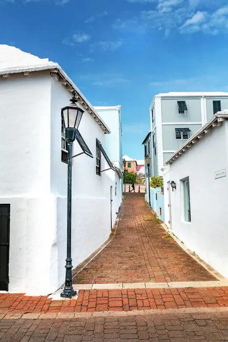 Framed Print : Bermuda, St George, street scene, architecture