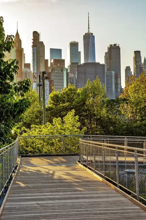 Framed Print : Brooklyn, Squibb Park Bridge, with views of downtown Manhattan Framed Print : Brooklyn, Squibb Park Bridge, with views of downtown Manhattan
