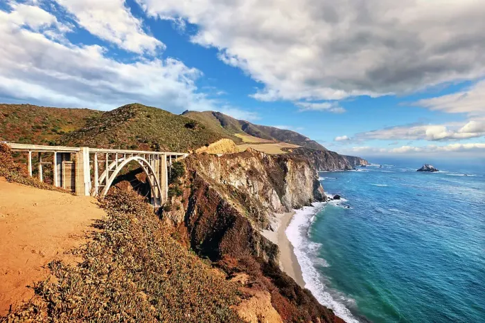 Framed Print : California, Big Sur, Bixby Bridge and Highway 1 Framed Print : California, Big Sur, Bixby Bridge and Highway 1