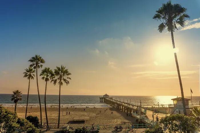 Framed Print : California, Manhattan Beach Framed Print : California, Manhattan Beach