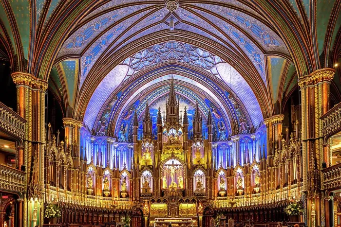 Framed Print : Canada, Quebec, Montreal, Notre-Dame Basilica of Montreal