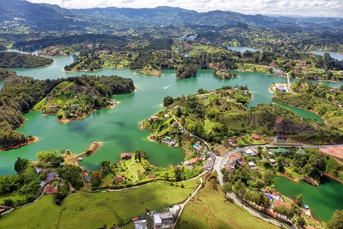Framed Print : Colombia, Guatape, Reservoir Framed Print : Colombia, Guatape, Reservoir