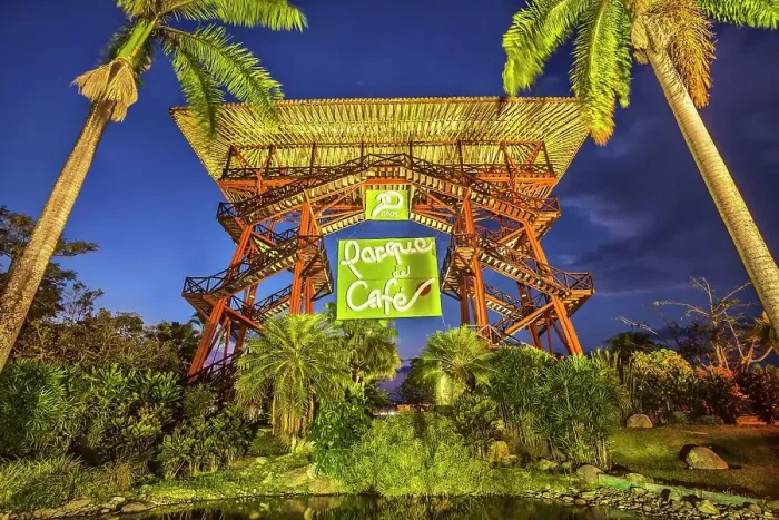 Framed Print : Colombia, Quindio Montenegro, Coffee Park Bamboo Structure at Main Entrance Framed Print : Colombia, Quindio Montenegro, Coffee Park Bamboo Structure at Main Entrance