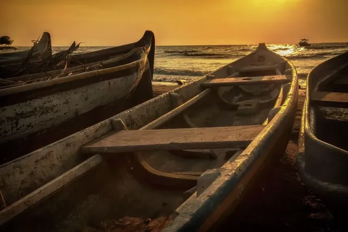 Framed Print : Colombia, Sucre, fishing boats in Tolu Framed Print : Colombia, Sucre, fishing boats in Tolu