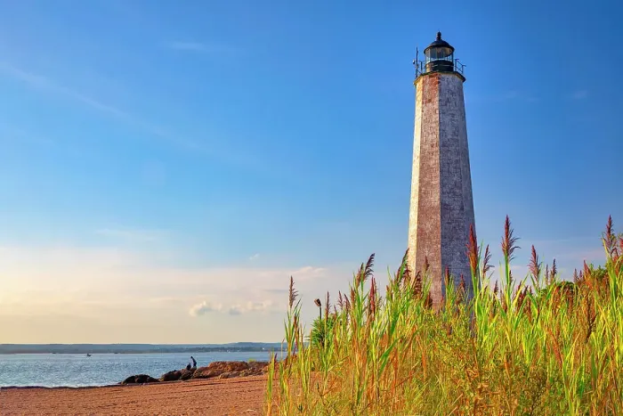 Framed Print : Connecticut, New Haven, Five Mile Point Lighthouse Framed Print : Connecticut, New Haven, Five Mile Point Lighthouse