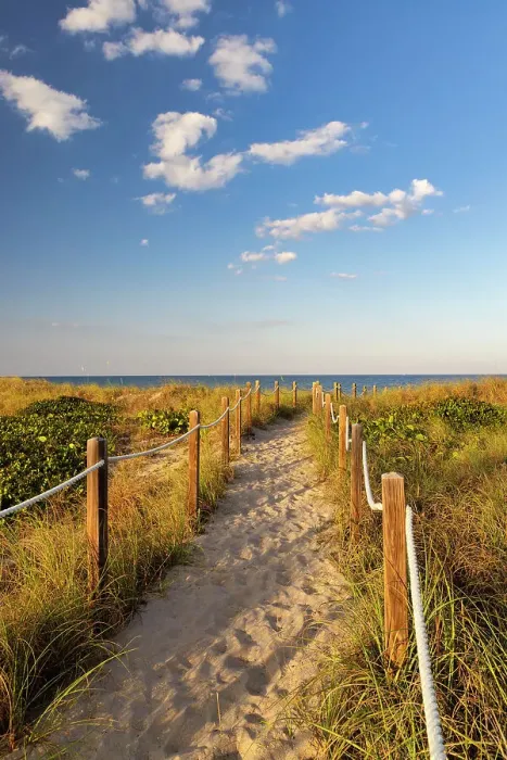 Framed Print : Florida, Delray Beach, pathway leading to beach Framed Print : Florida, Delray Beach, pathway leading to beach