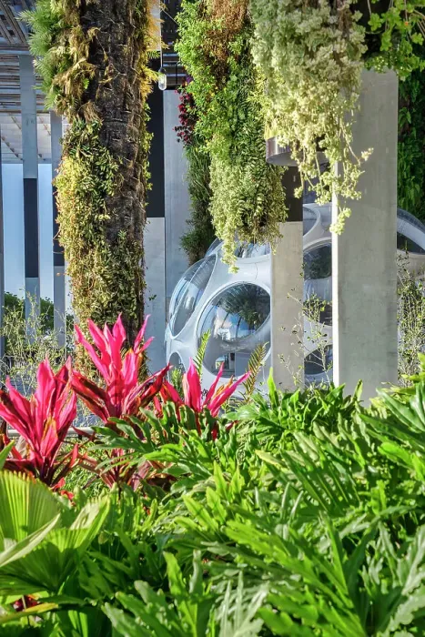 Framed Print : Florida, Downtown Miami, Perez Art Museum, Contemporary Art Museum, exterior, Buckminster Fuller, Fly's Eye Dome