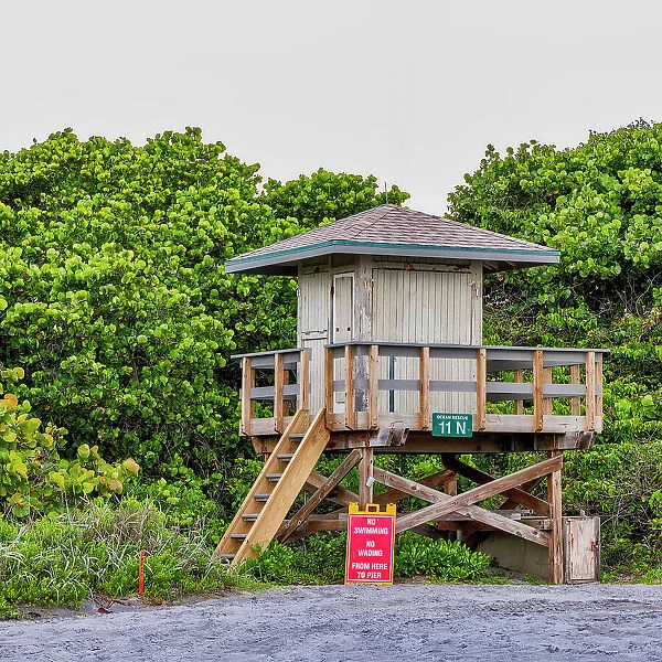 Florida, Juno Beach, lifeguard station