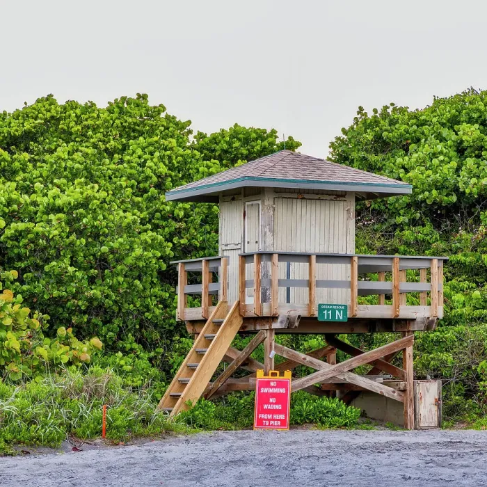 Framed Print : Florida, Juno Beach, lifeguard station Framed Print : Florida, Juno Beach, lifeguard station