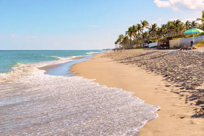 Framed Print : Florida, Palm Beach, beach scene Framed Print : Florida, Palm Beach, beach scene