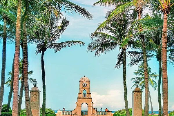 Florida, Palm Beach, Worth Avenue Clock Tower