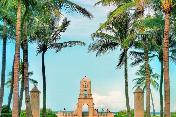 Framed Print : Florida, Palm Beach, Worth Avenue Clock Tower Framed Print : Florida, Palm Beach, Worth Avenue Clock Tower