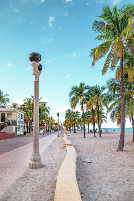 Framed Print : Florida, South Florida, strip on Hollywood Beach Framed Print : Florida, South Florida, strip on Hollywood Beach